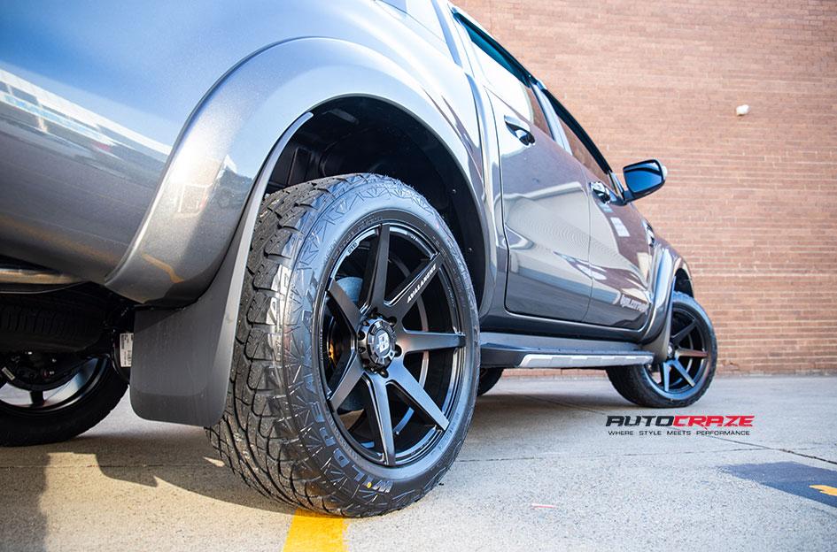 FORD RANGER AVALANCHE MATTE BLACK FRONT MILLED